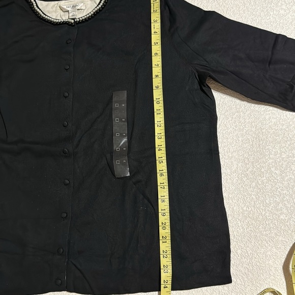 NWT Liz Claiborne 3/4 Sleeved Cardigan Sweater Size US 1X - Picture 5 of 13